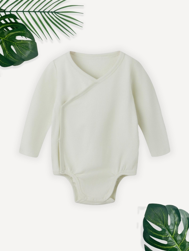 baby unisex long sleeves side snap bodysuit