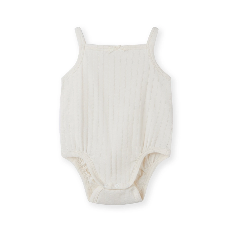 baby girl pointelle  strappy bodysuit