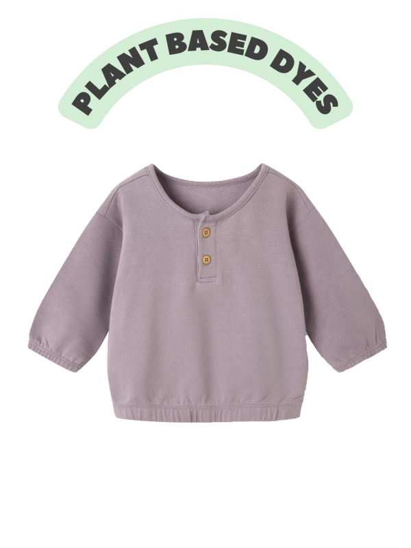 baby pull over drop shoulder sweatshirt