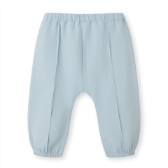 baby tied waist french terry jogger pants