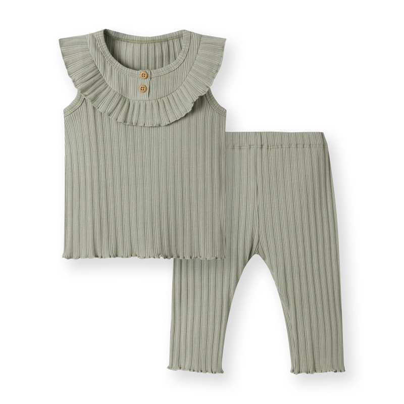 baby girl ribbed set