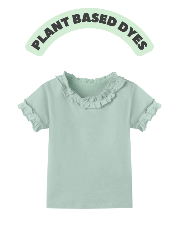 baby girl ruffle-trimmed tee