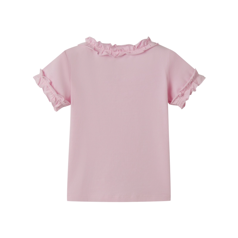 baby girl ruffle-trimmed tee