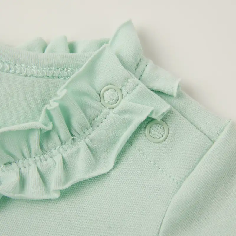 baby girl ruffle-trimmed tee