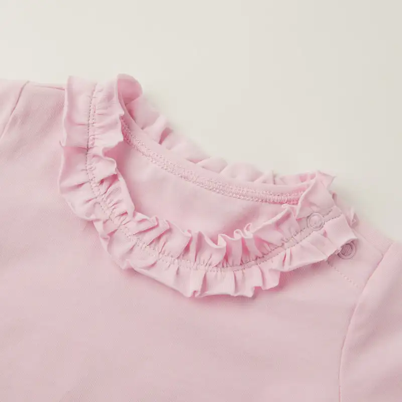 baby girl ruffle-trimmed tee