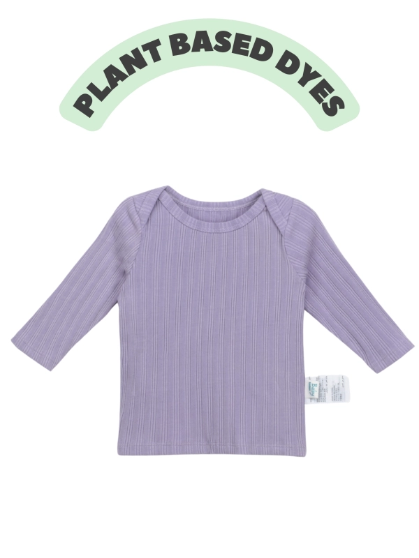 slip-on long sleeve ribbed top