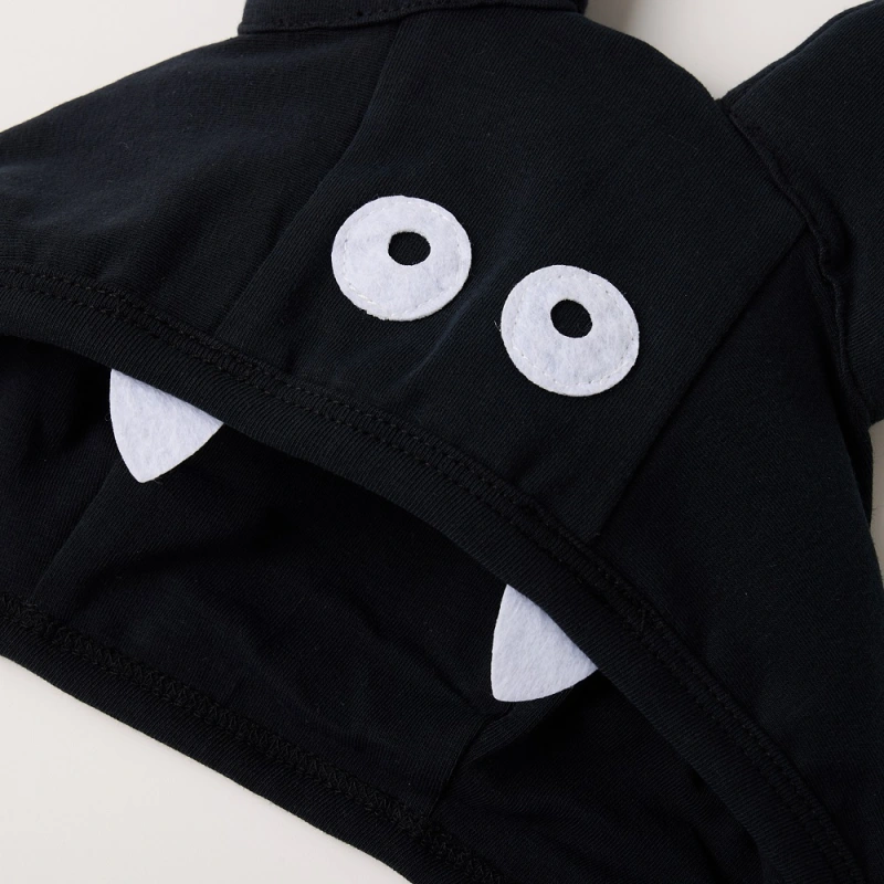 Organic Cotton Baby Bat Halloween Costume Set with Matching Hat