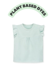 baby girl ruffle sleeve top