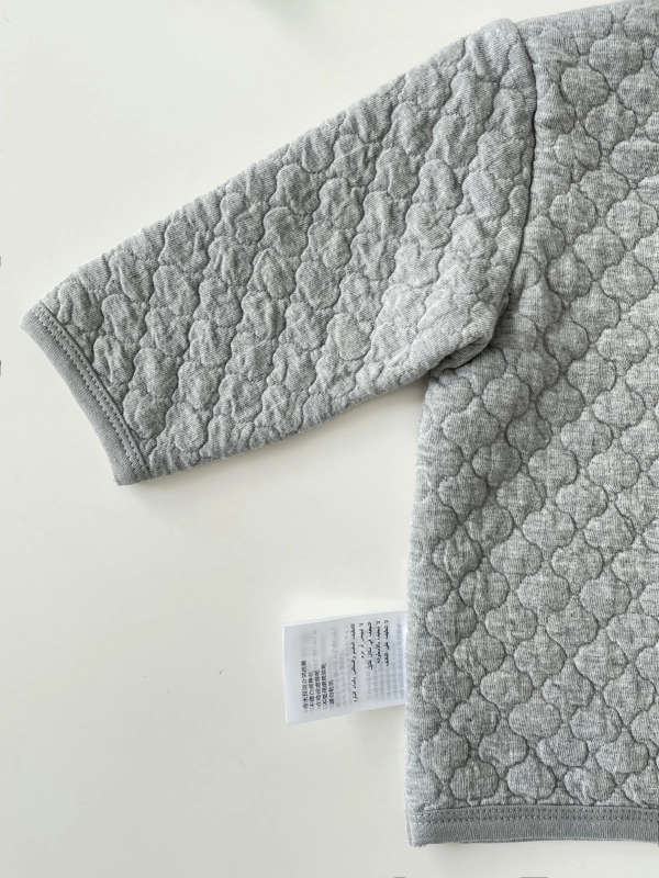 Baby Natural Dyed Button-Up Quilted Jacket