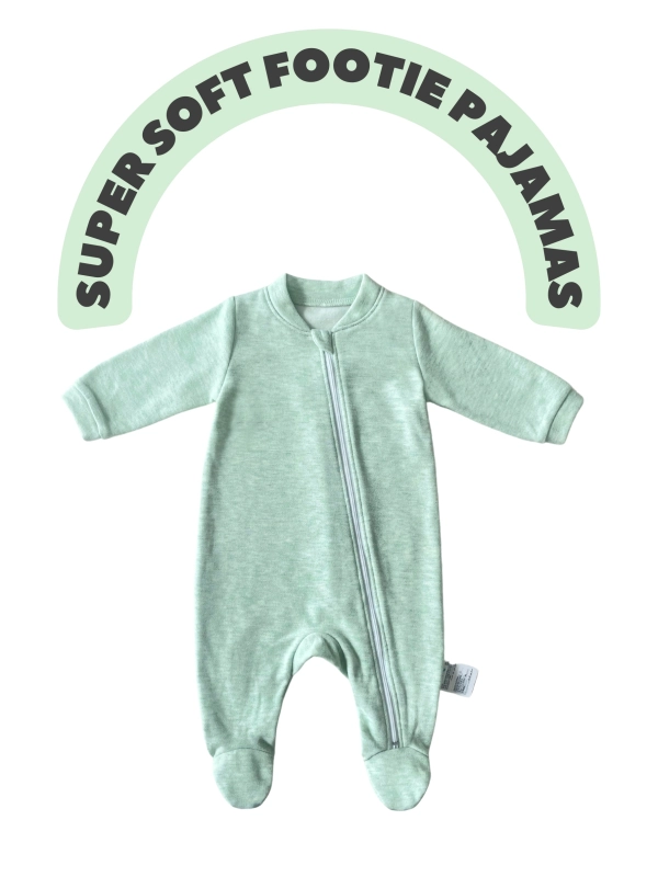 Baby Zippered Footie Pajamas