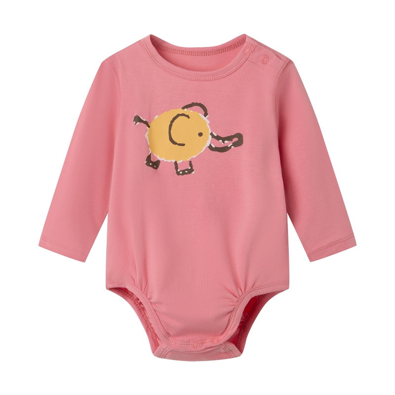 Baby Natural Dyed 3 Pieces GEO Elephant Bodysuit, Pants, headband Set