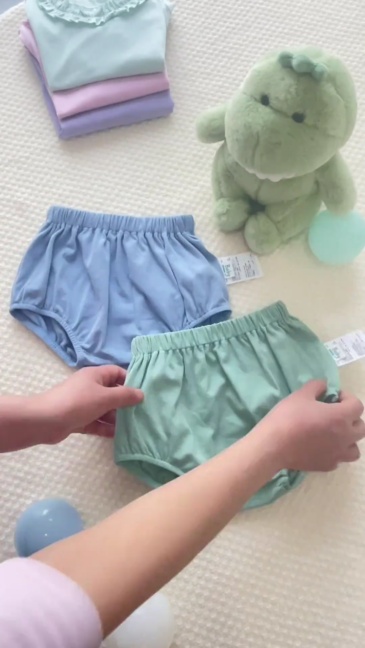 baby cotton jersey blommer shorts