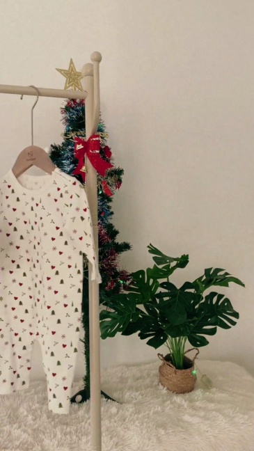 baby happy xmas long sleeve romper