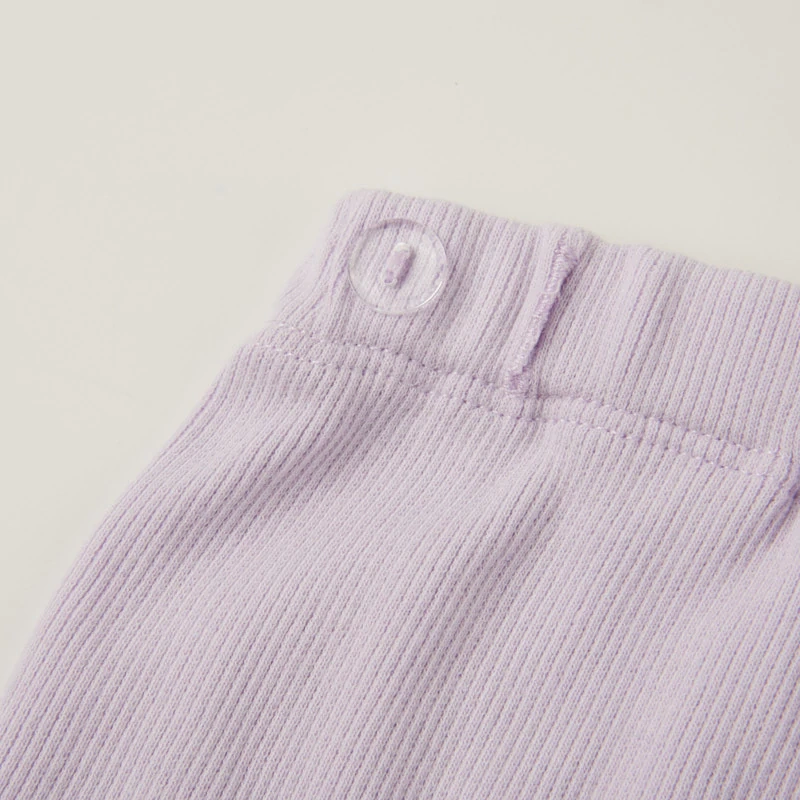 plant-dyed ribbed baby shorts, organic cotton, pull-on waist