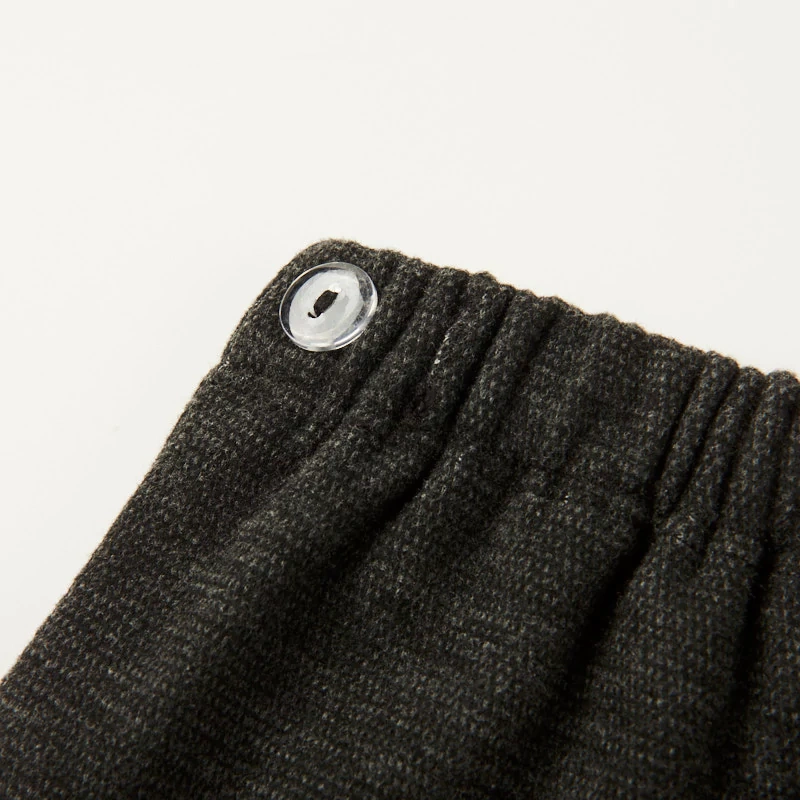 Rib waistband close-up on baby pants