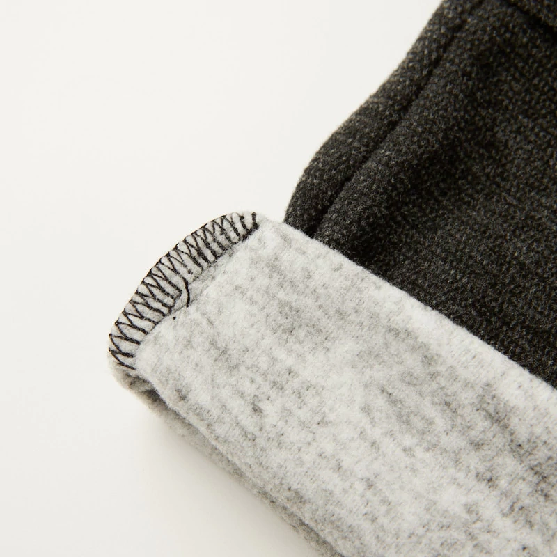 Cuffed hem detail on brushed-knit baby joggers