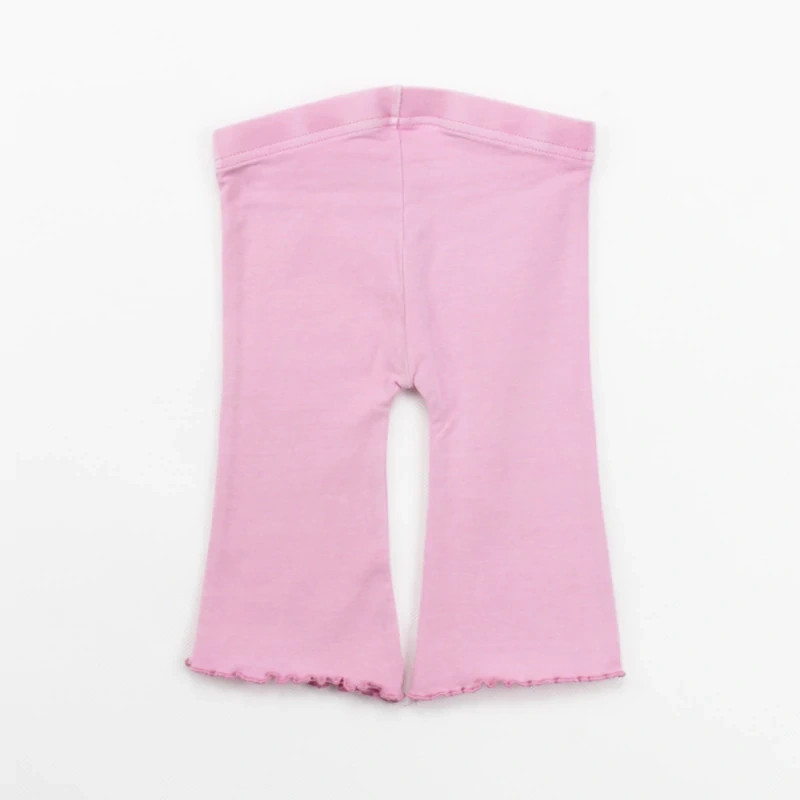 Plant-dyed organic-cotton flare pants for babies