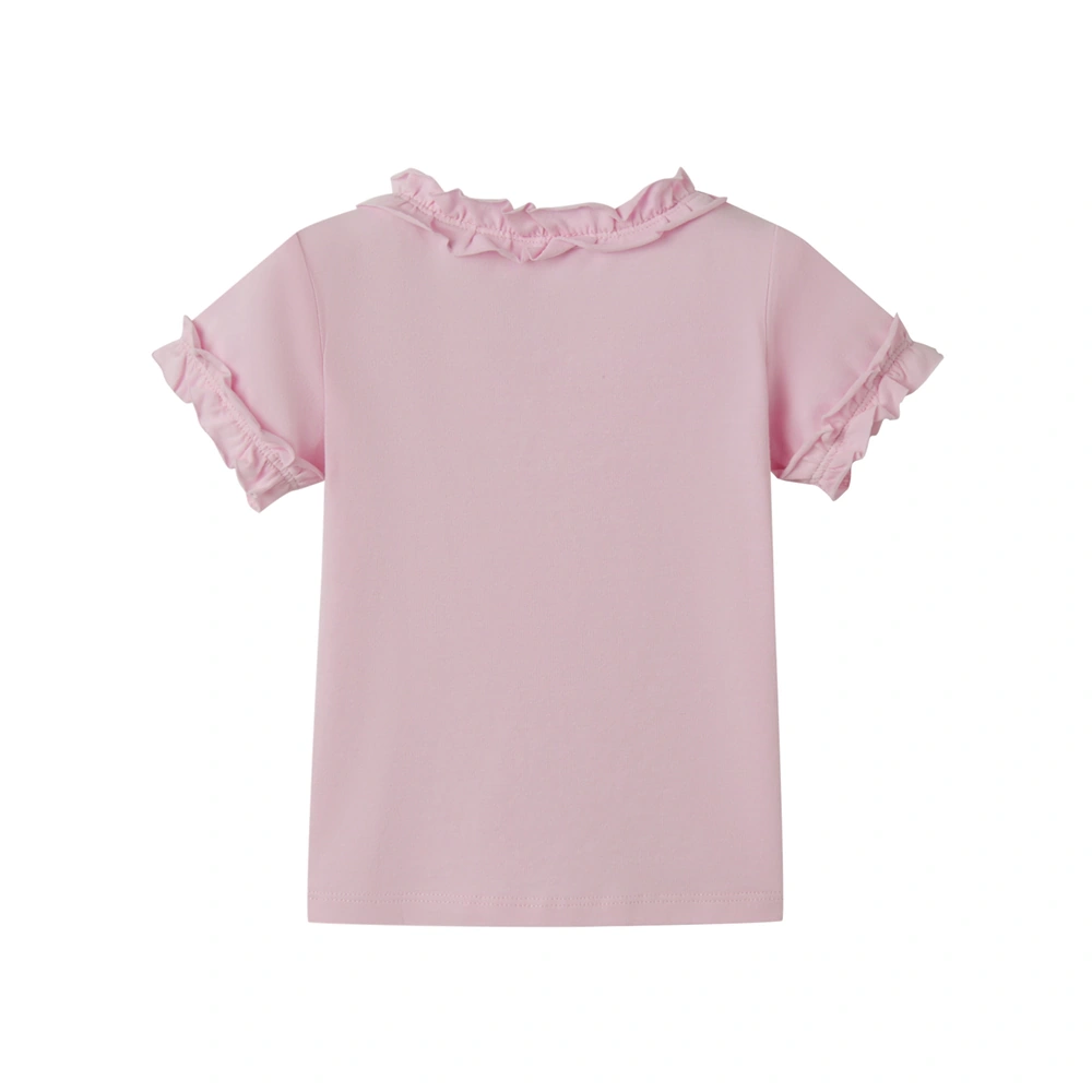 Plant-dyed organic-cotton baby ruffle tee — style K1230851