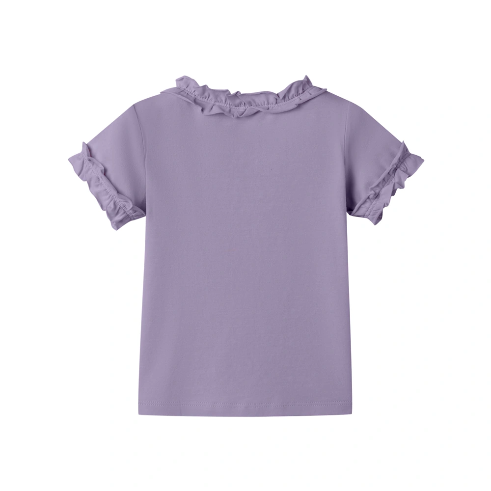 Plant-dyed organic-cotton baby ruffle tee — style K1230851