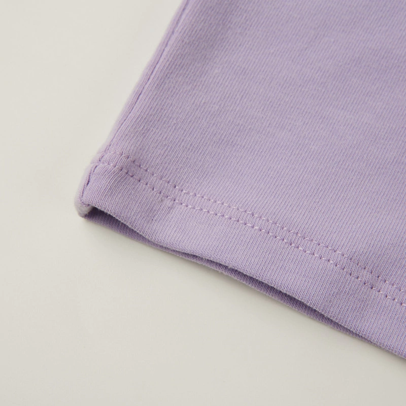 Plant-dyed organic-cotton ruffle short sleeve baby tee