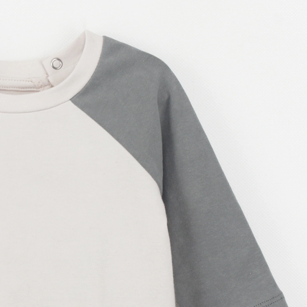 Senseng organic cotton raglan baby tee with plant-based dyes