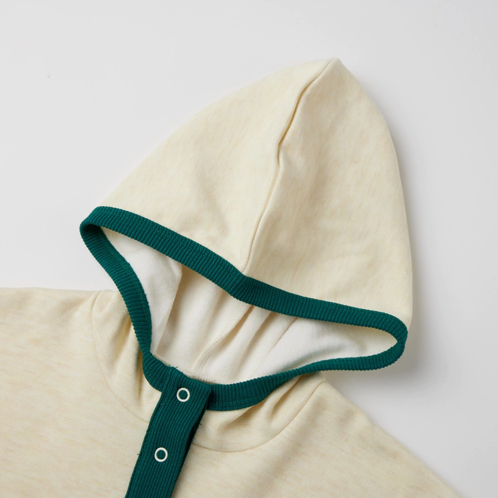 Baby Hooded Romper with Snap Closures – Comfortable and Practical