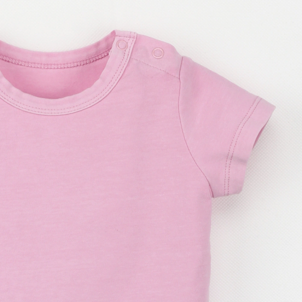 Michael short-sleeve organic-cotton baby tee in plant-dyed color