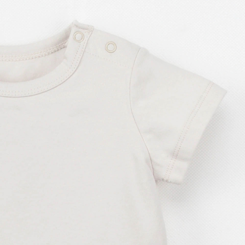 Michael short-sleeve organic-cotton baby tee in plant-dyed color