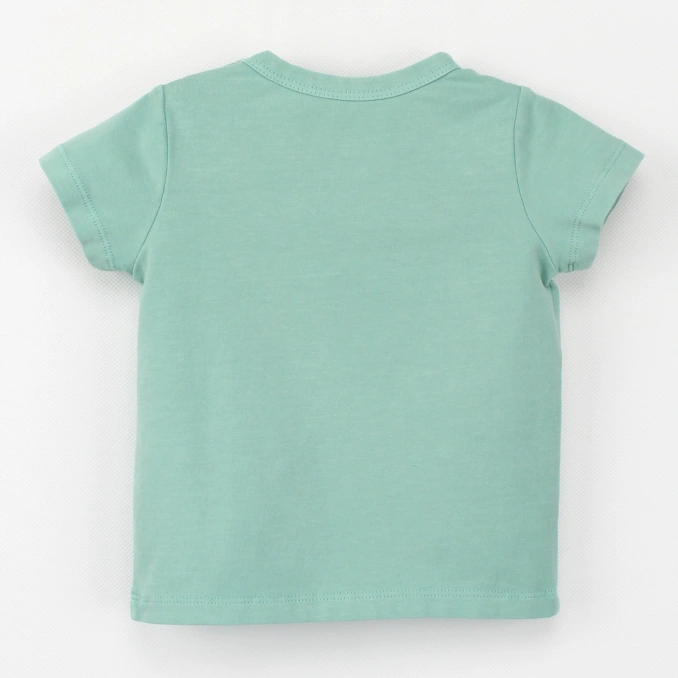 Michael short-sleeve organic-cotton baby tee in plant-dyed color