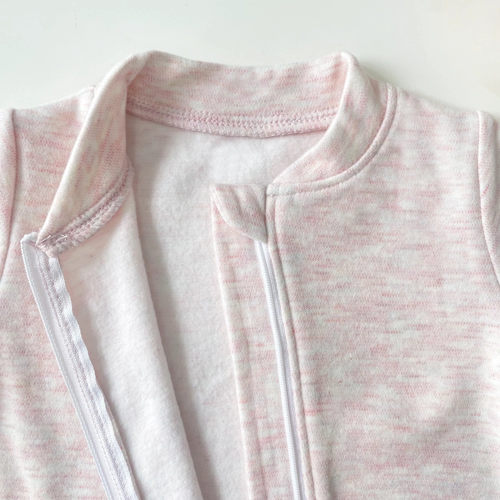 Zipper Detail of Baby Footie Romper – Ideal for Easy Dressing