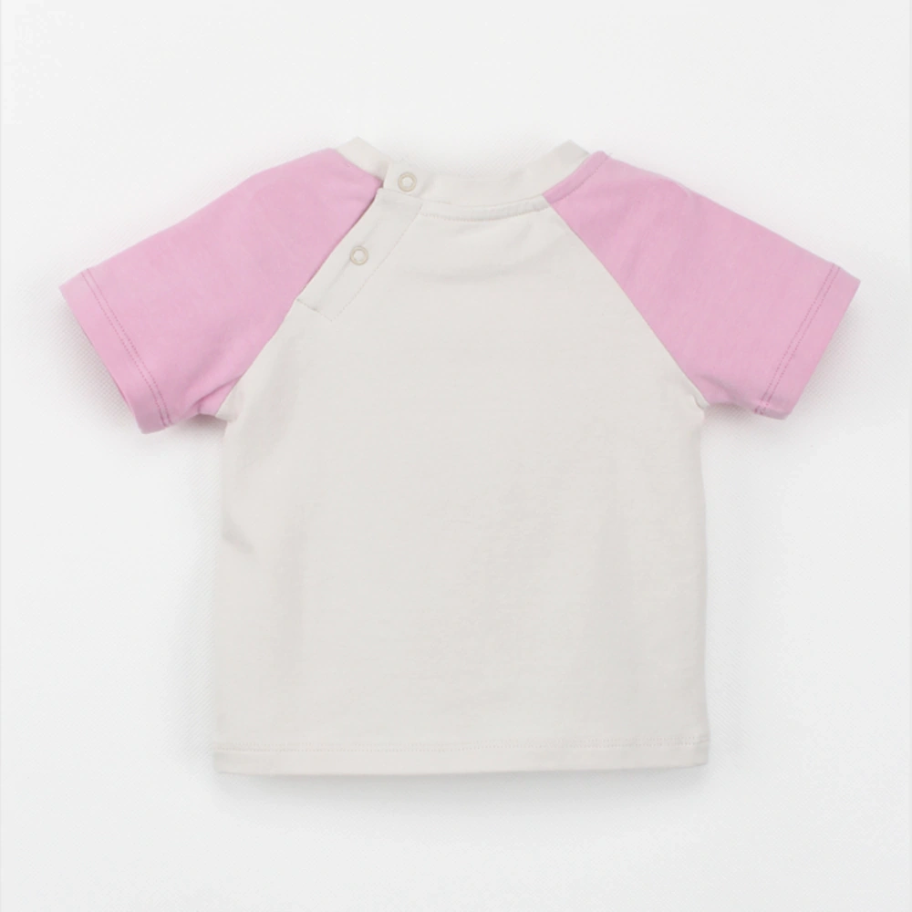 Back view of plant-dyed organic baby tee