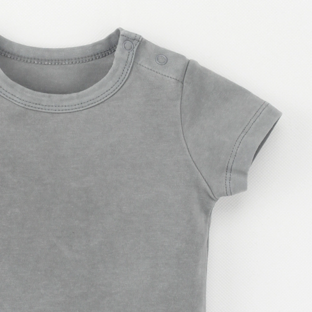 Michael short-sleeve organic-cotton baby tee in plant-dyed color