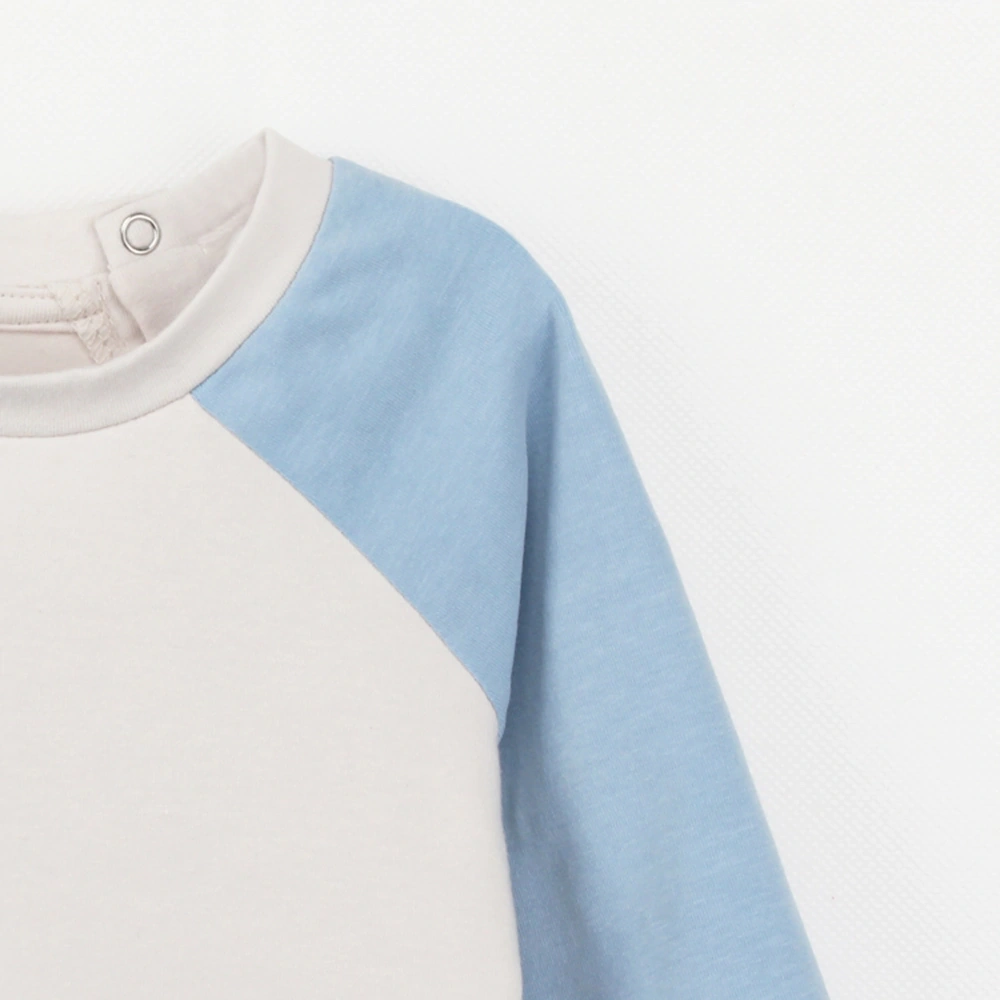 Senseng organic cotton raglan baby tee with plant-based dyes