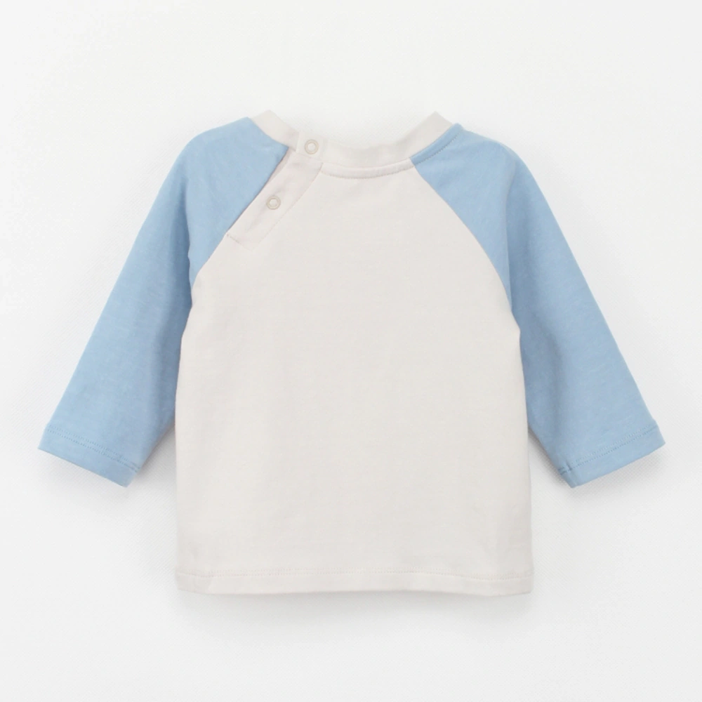 Senseng organic cotton raglan baby tee with plant-based dyes