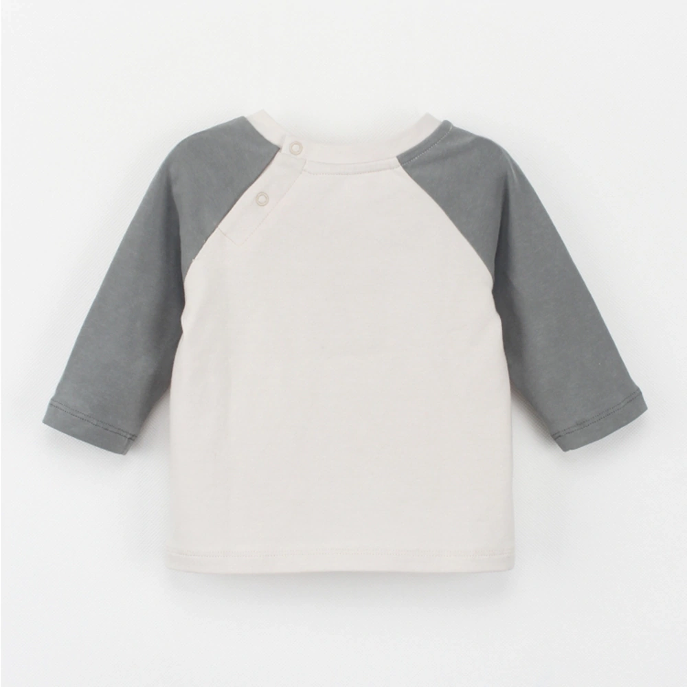 Senseng organic cotton raglan baby tee with plant-based dyes