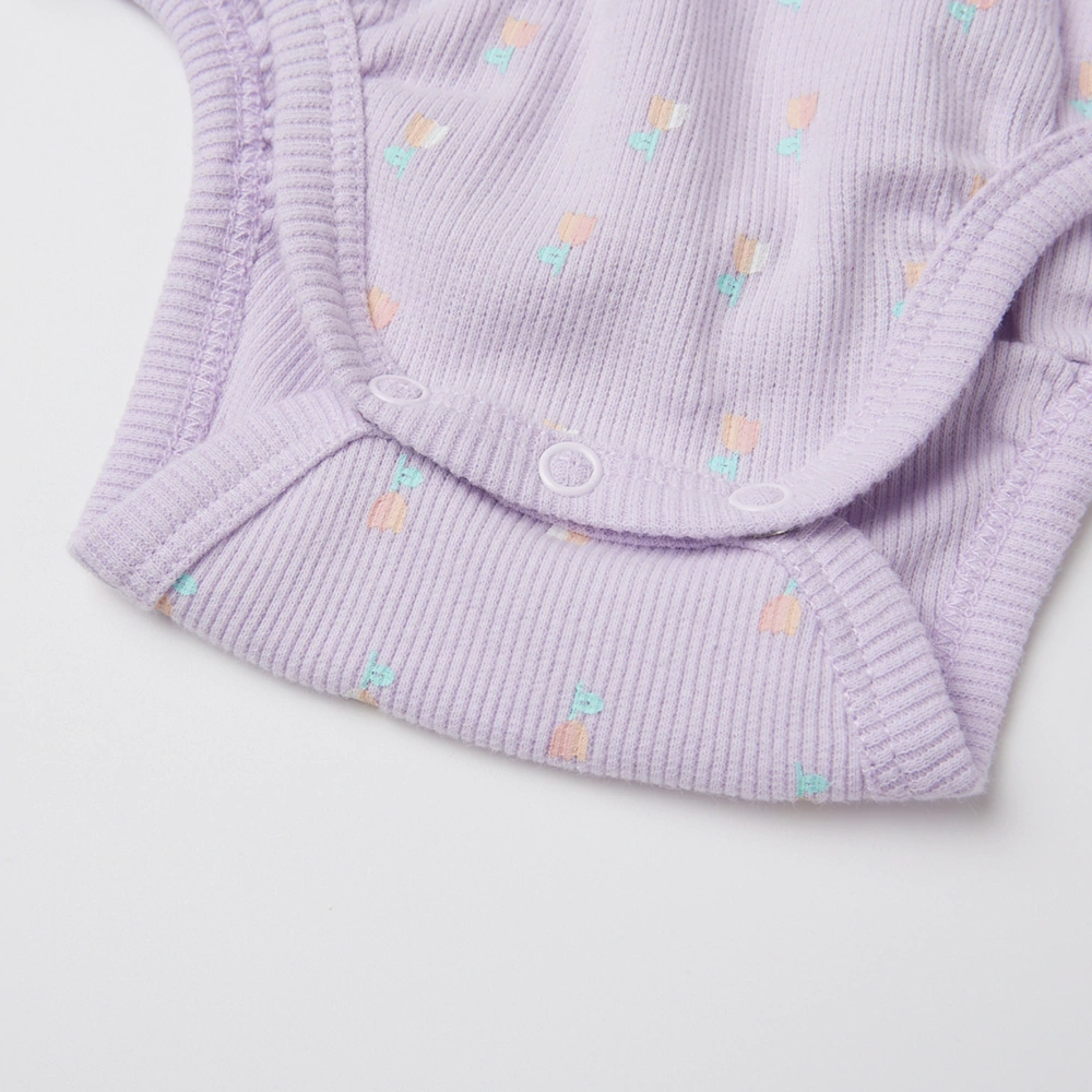 Senseng organic cotton baby bodysuit with plant-based dyes – unisex slip-on short sleeve