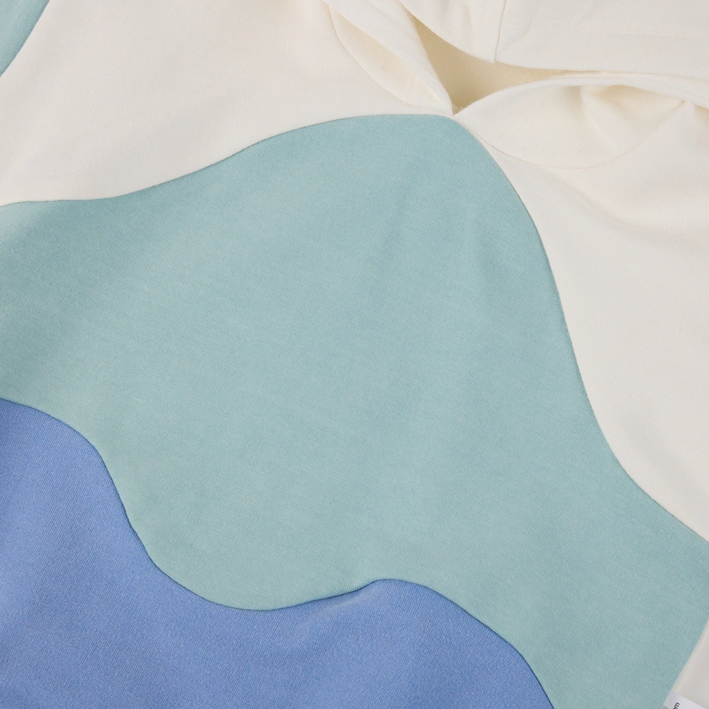 Whale character baby bodysuit with envelope neck and snaps