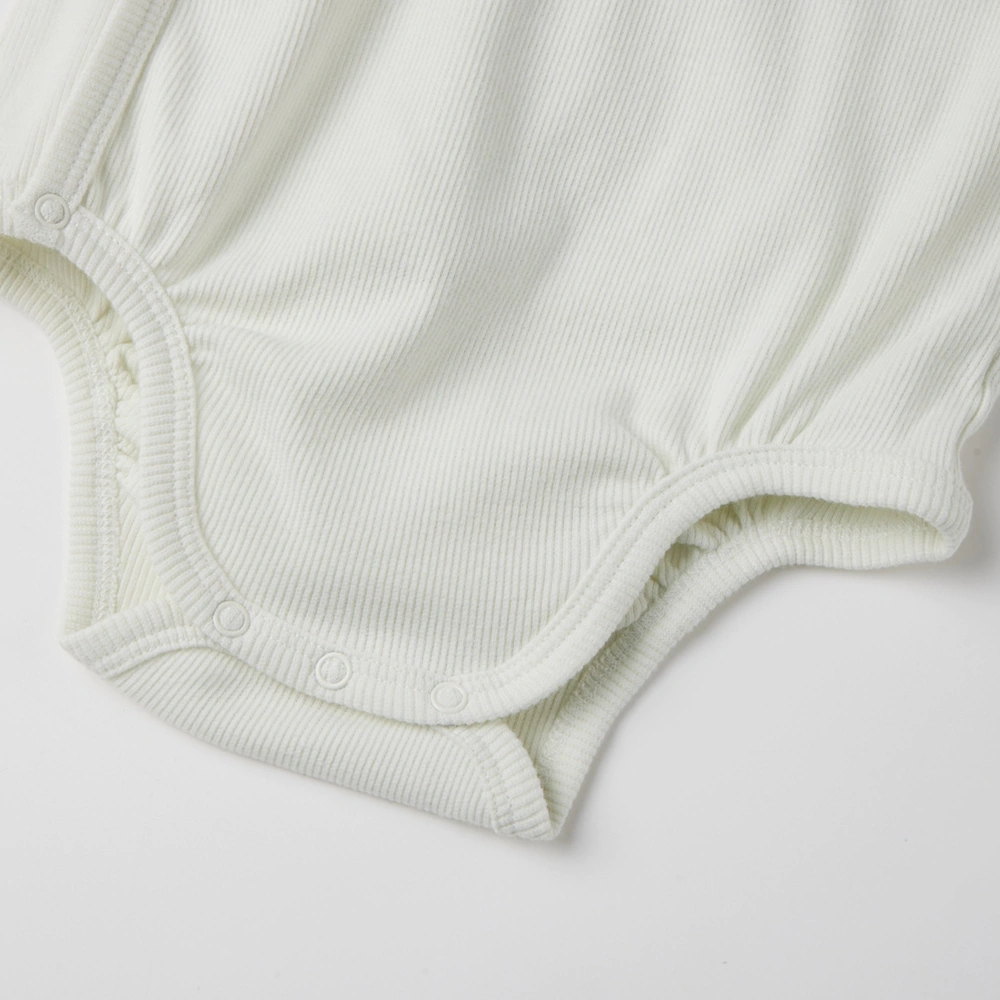 Plant-dyed organic cotton baby unisex long sleeve kimono bodysuit