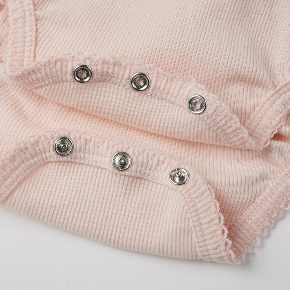 Senseng baby girl sleeveless bodysuit in plant-dyed organic cotton | Eco-friendly infant clothing
