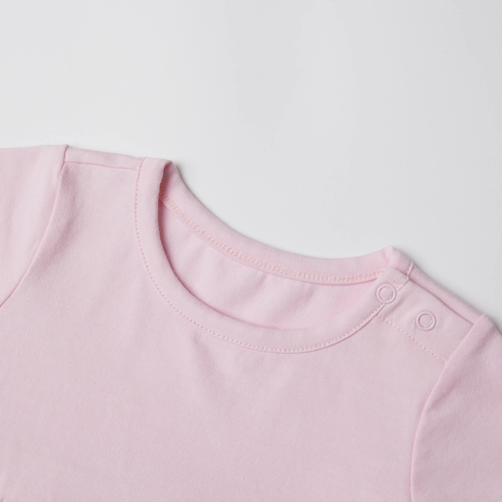 Plant-dyed organic cotton unisex short sleeve baby romper