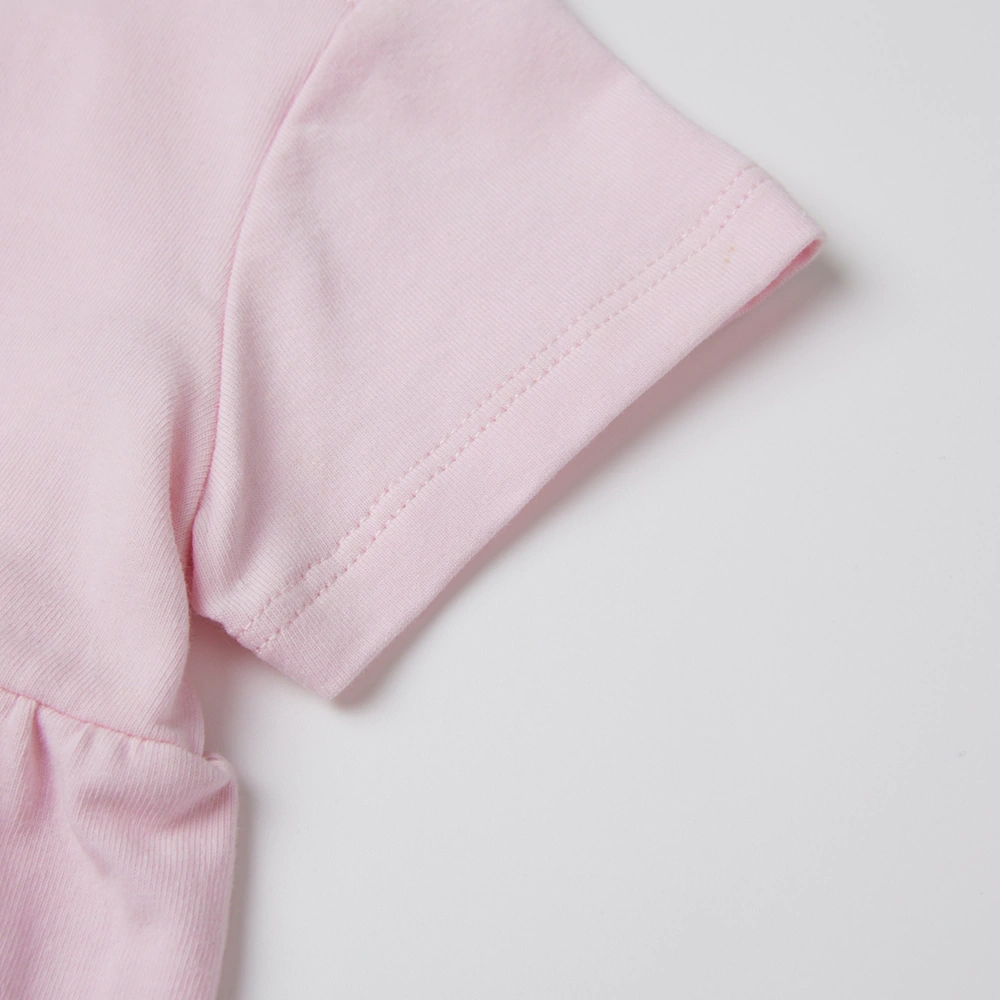 Plant-dyed organic cotton unisex short sleeve baby romper