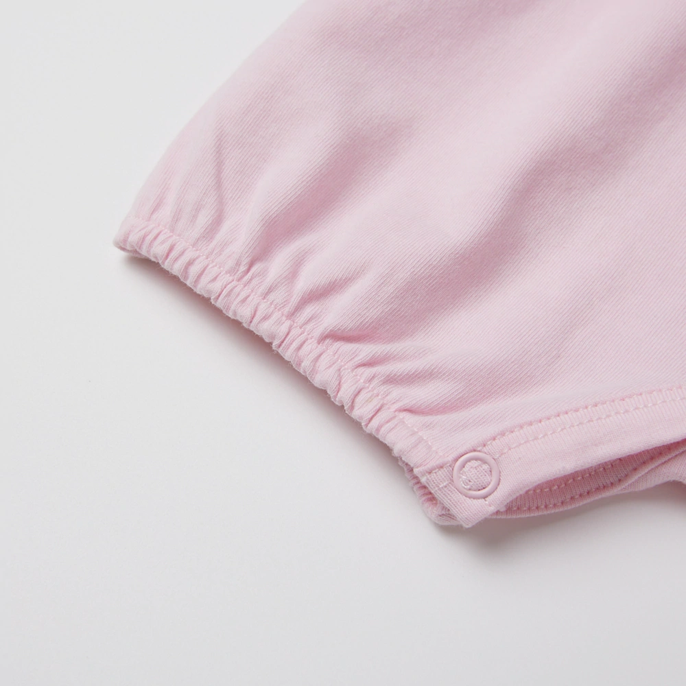 Plant-dyed organic cotton unisex short sleeve baby romper