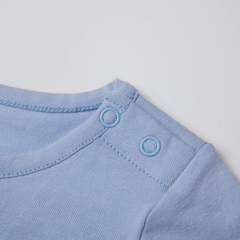 Plant-dyed organic cotton unisex short sleeve baby romper