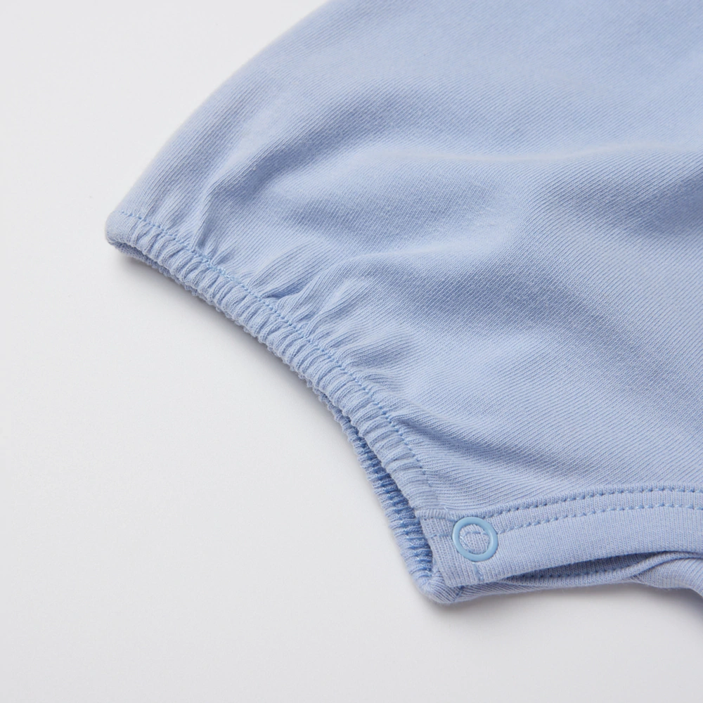 Organic cotton baby romper unisex short sleeve, plant-dyed eco-friendly infant romper