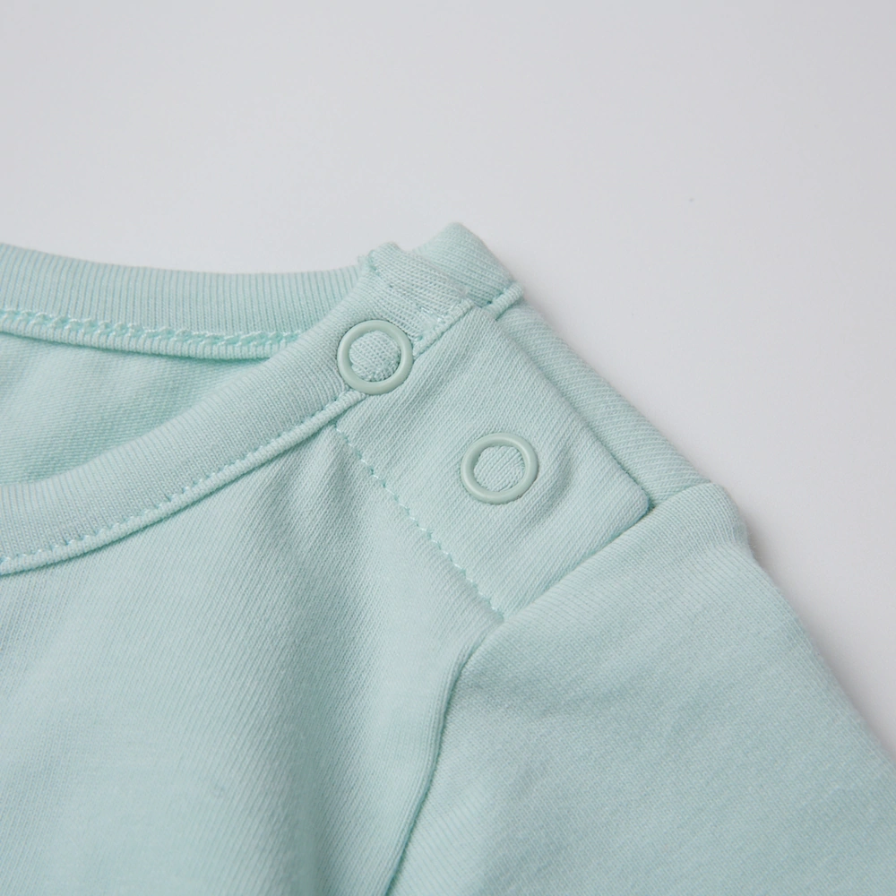 Organic cotton baby romper unisex short sleeve, plant-dyed eco-friendly infant bodysui