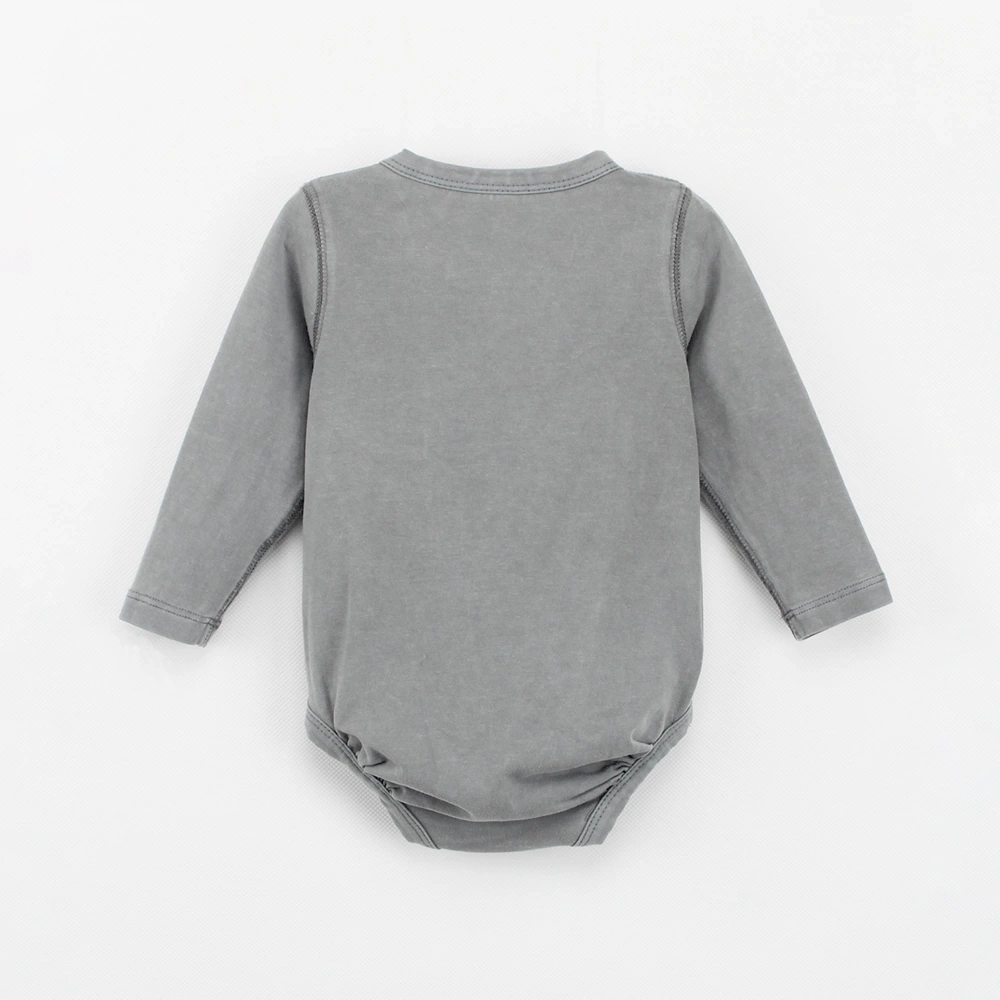 Organic plant-dyed baby bodysuit, snap buttons, 0-18 months, Senseng