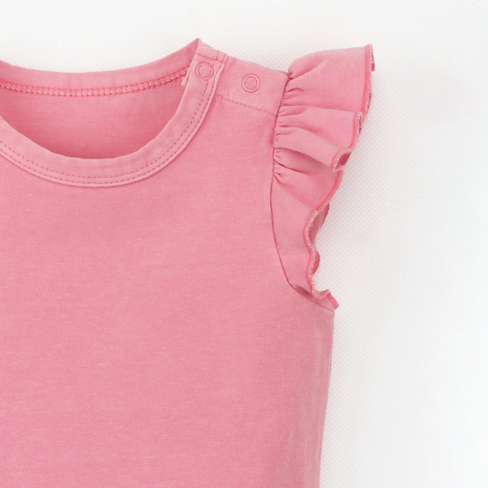 Baby Girl Short Sleeve Ruffle Bodysuit