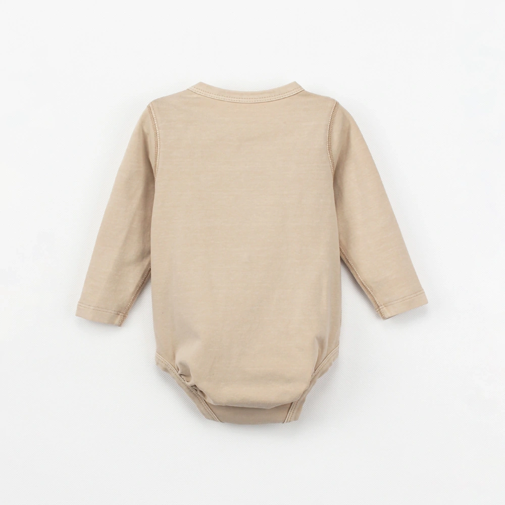 Organic plant-dyed baby bodysuit, snap buttons, 0-18 months, Senseng