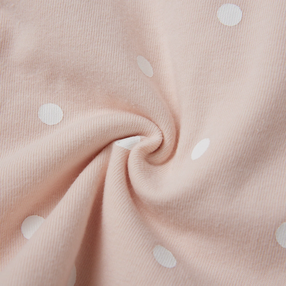 Baby girl dot-print jersey dress with recycled tulle skirt (plant-dyed organic cotton body)