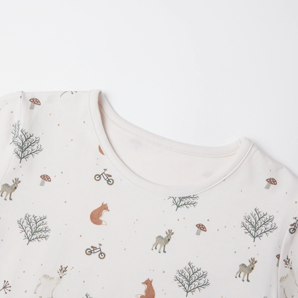 Organic-cotton plant-dyed play and lounge set for toddlers (top and pants)